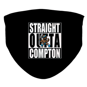 STRAIGHT OUTTA COMPTON = BLACK Face Mask