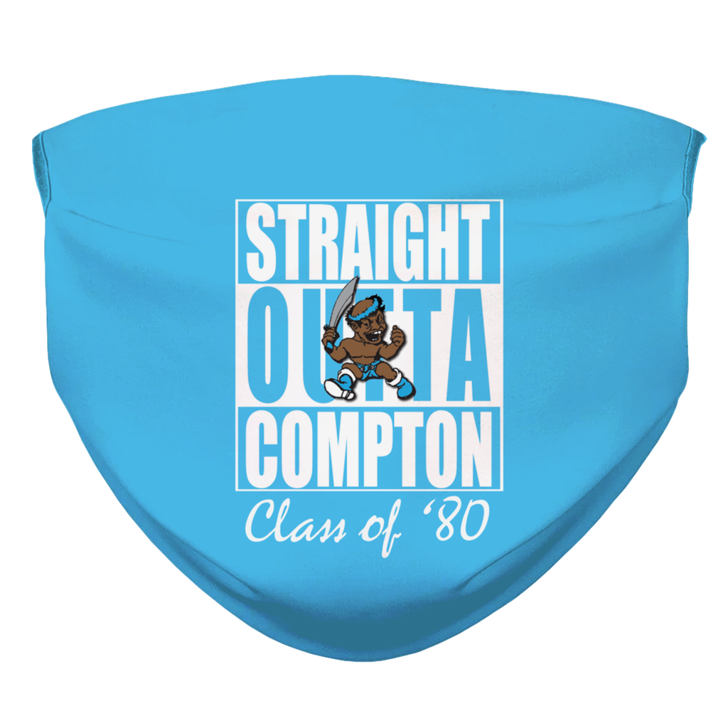 STRAIGHT OUTTA COMPTON 80 = COL. BLUE Face Mask