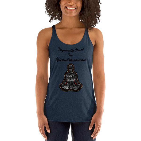 Spiritual Maintenance  Racerback Tank - repcpt.com