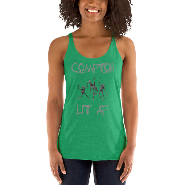 Compton LIT AF Halloween Racerback Tank - repcpt.com