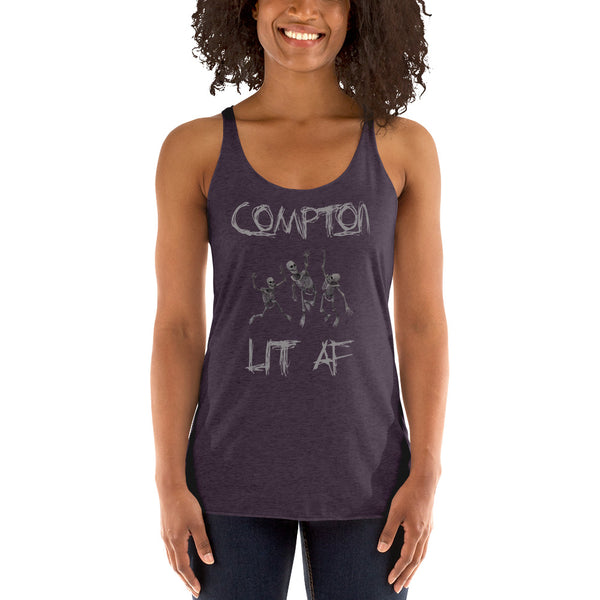 Compton LIT AF Halloween Racerback Tank - repcpt.com