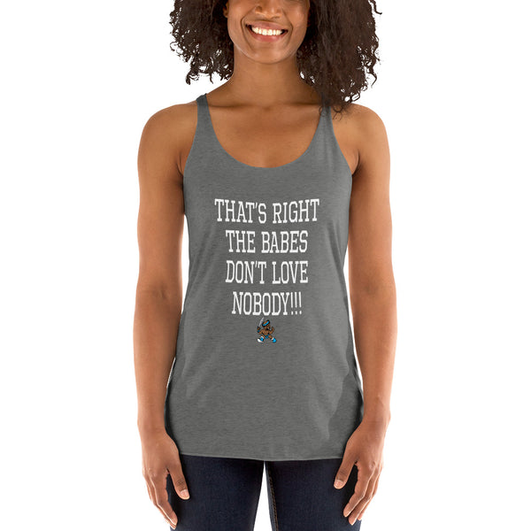 THE BABES - WHITE Women's Racerback Tank - repcpt.com