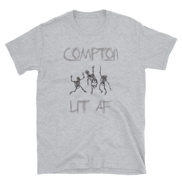 Compton LIT AF Halloween Unisex T-Shirt - repcpt.com