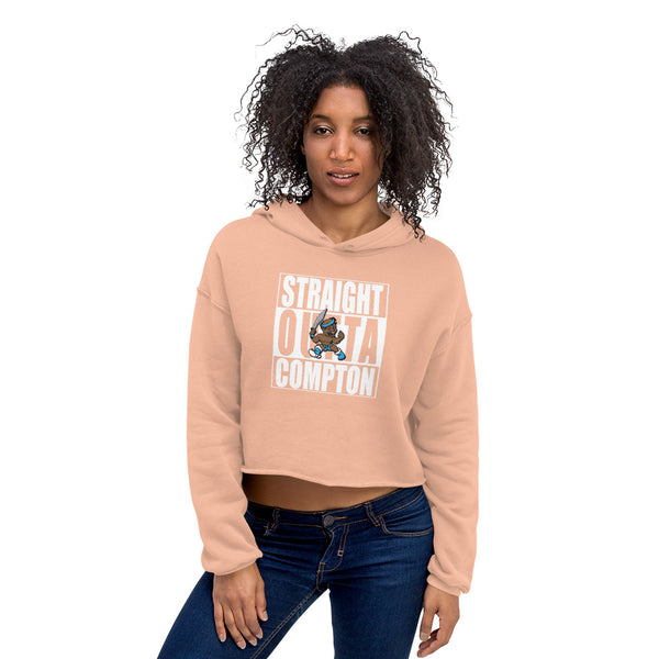 STRAIGHT OUTTA COMPTON Crop Hoodie - repcpt.com