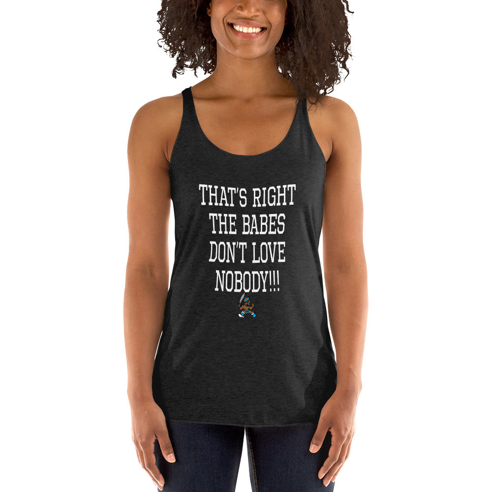 THE BABES - WHITE Women's Racerback Tank - repcpt.com