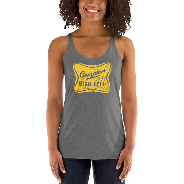 High Lyfe Yellow Women's Racerback Tank - repcpt.com