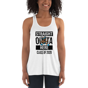 STRAIGHT OUTTA HERE 2020 Women's Flowy Racerback Tank - repcpt.com