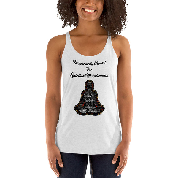 Spiritual Maintenance  Racerback Tank - repcpt.com