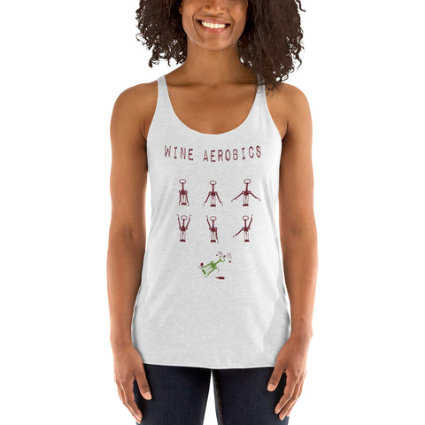 Wine Aerobics  Racerback Tank - repcpt.com