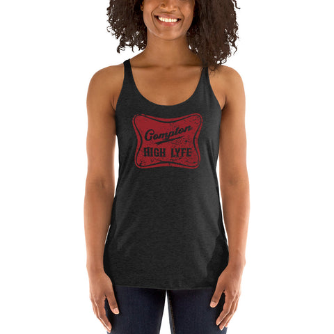 Compton High Lyfe Red Racerback Tank - repcpt.com