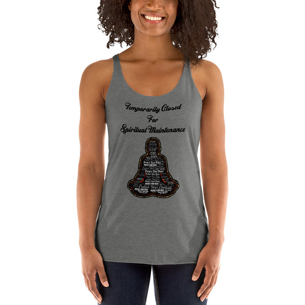 Spiritual Maintenance  Racerback Tank - repcpt.com