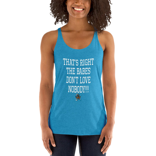 THE BABES - WHITE Women's Racerback Tank - repcpt.com