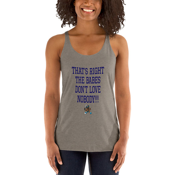 THE BABES - NAVY Women's Racerback Tank - repcpt.com