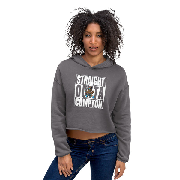 STRAIGHT OUTTA COMPTON Crop Hoodie - repcpt.com