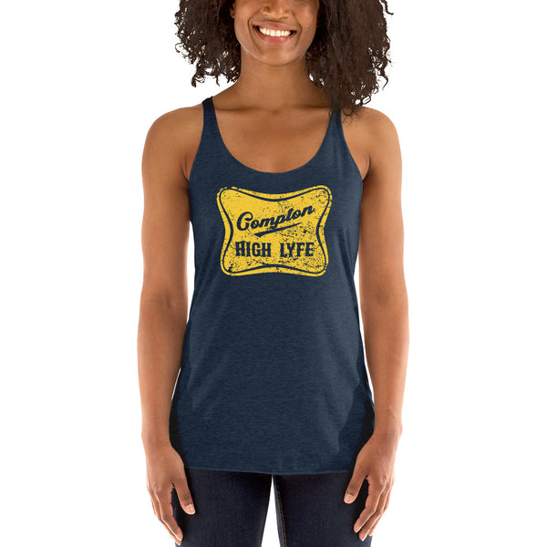 High Lyfe Yellow Women's Racerback Tank - repcpt.com