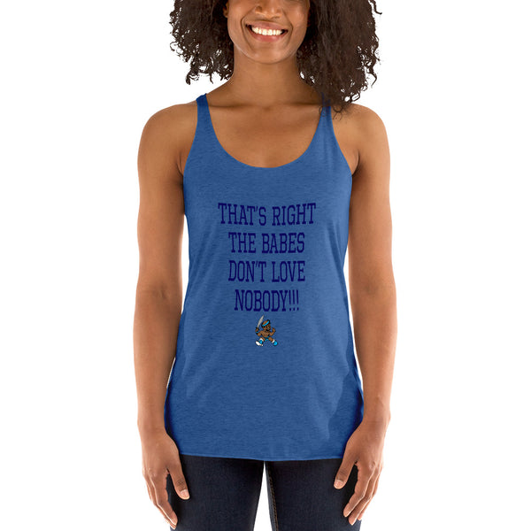 THE BABES - NAVY Women's Racerback Tank - repcpt.com