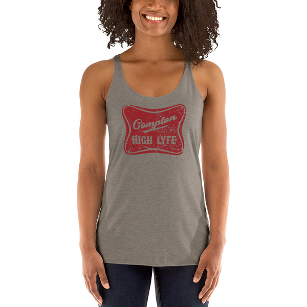 Compton High Lyfe Red Racerback Tank - repcpt.com