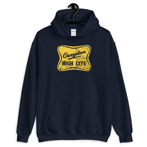 High Lyfe Yellow Hooded Sweatshirt - repcpt.com