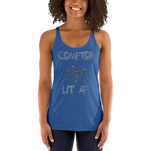 Compton LIT AF Halloween Racerback Tank - repcpt.com