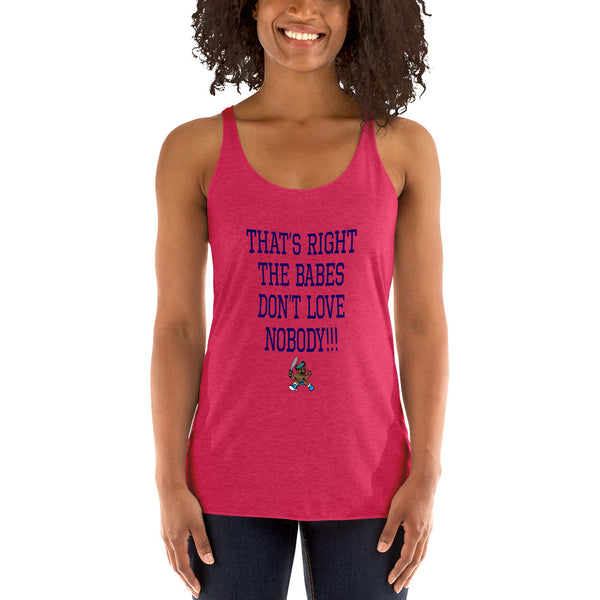 THE BABES - NAVY Women's Racerback Tank - repcpt.com