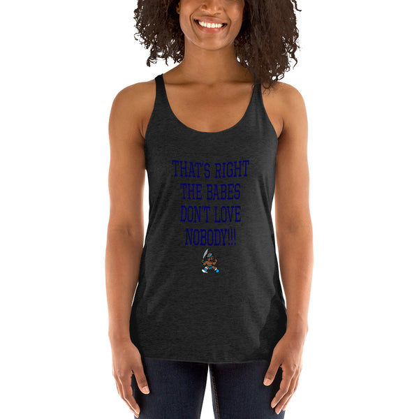 THE BABES - NAVY Women's Racerback Tank - repcpt.com