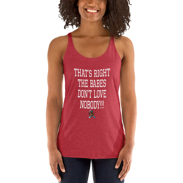 THE BABES - WHITE Women's Racerback Tank - repcpt.com