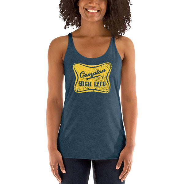 High Lyfe Yellow Women's Racerback Tank - repcpt.com