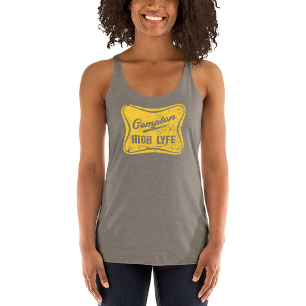 High Lyfe Yellow Women's Racerback Tank - repcpt.com