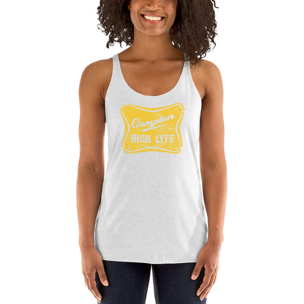 High Lyfe Yellow Women's Racerback Tank - repcpt.com