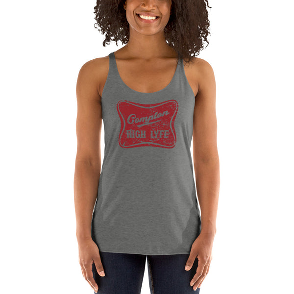 Compton High Lyfe Red Racerback Tank - repcpt.com