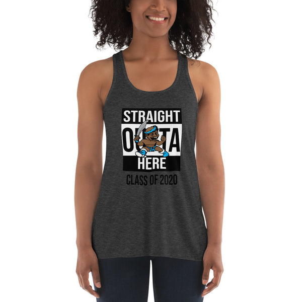 STRAIGHT OUTTA HERE 2020 Women's Flowy Racerback Tank - repcpt.com