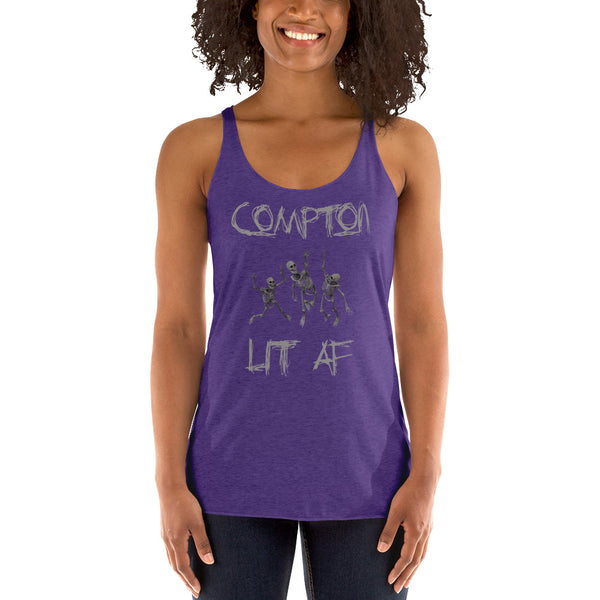 Compton LIT AF Halloween Racerback Tank - repcpt.com