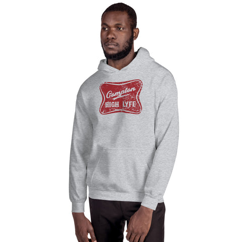 High Lyfe Red Hooded Sweatshirt - repcpt.com