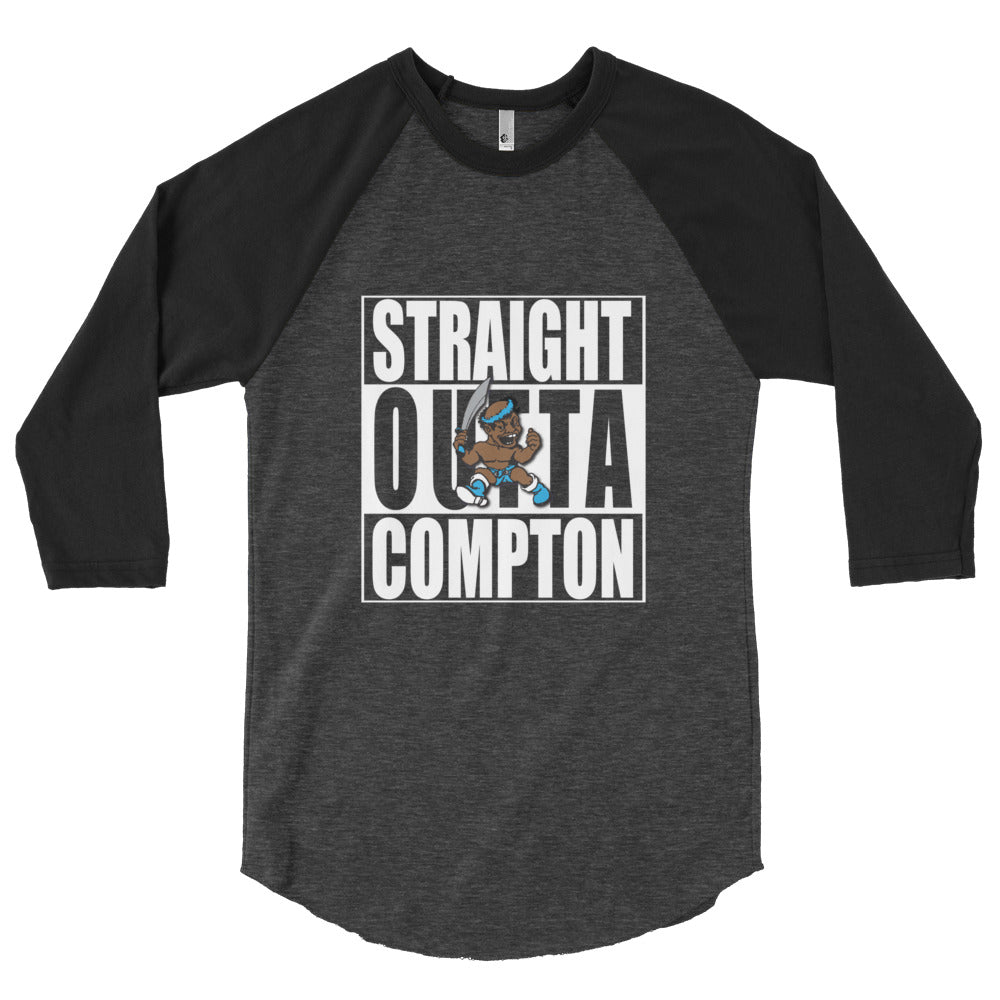 STRAIGHT OUTTA COMPTON 3/4 sleeve raglan shirt - repcpt.com