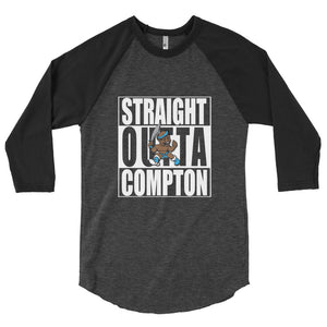 STRAIGHT OUTTA COMPTON 3/4 sleeve raglan shirt - repcpt.com