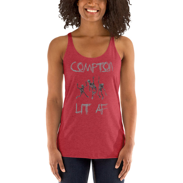 Compton LIT AF Halloween Racerback Tank - repcpt.com