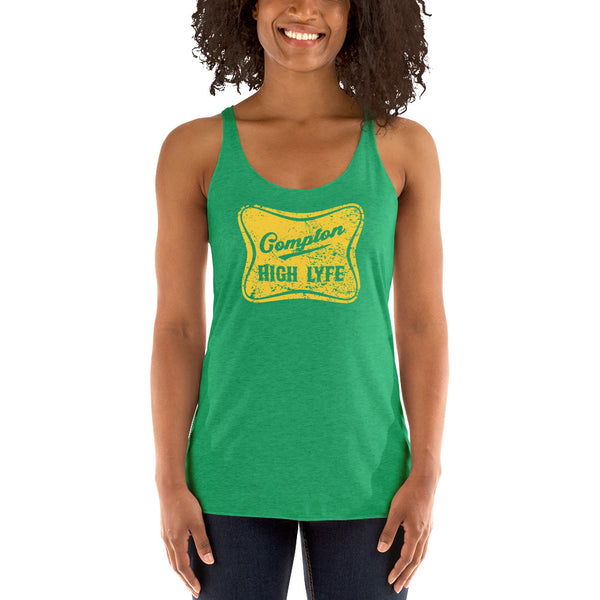 High Lyfe Yellow Women's Racerback Tank - repcpt.com