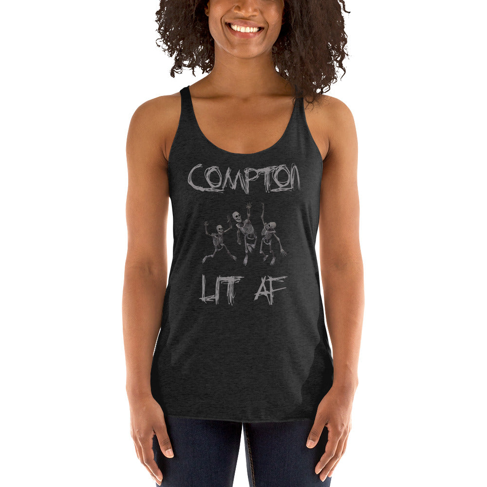 Compton LIT AF Halloween Racerback Tank - repcpt.com