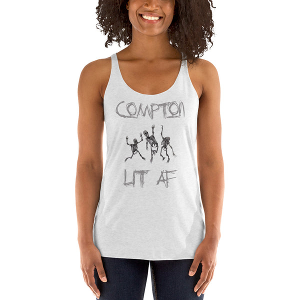 Compton LIT AF Halloween Racerback Tank - repcpt.com