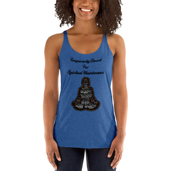 Spiritual Maintenance  Racerback Tank - repcpt.com