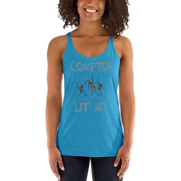 Compton LIT AF Halloween Racerback Tank - repcpt.com