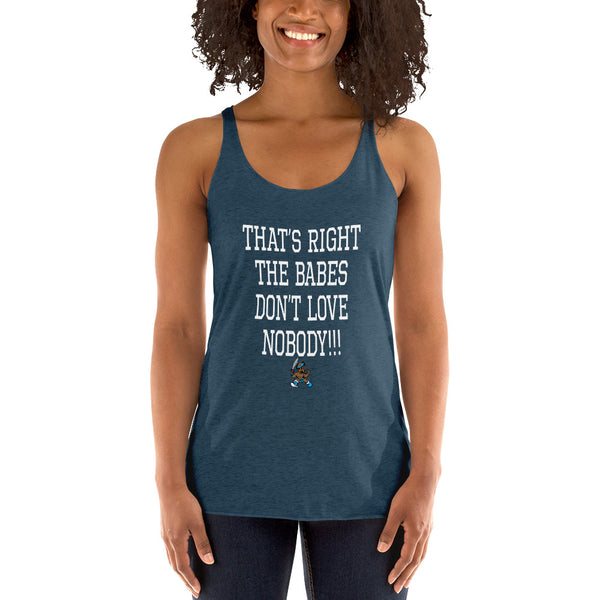 THE BABES - WHITE Women's Racerback Tank - repcpt.com