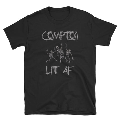 Compton LIT AF Halloween Unisex T-Shirt - repcpt.com