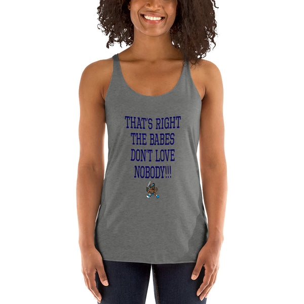 THE BABES - NAVY Women's Racerback Tank - repcpt.com