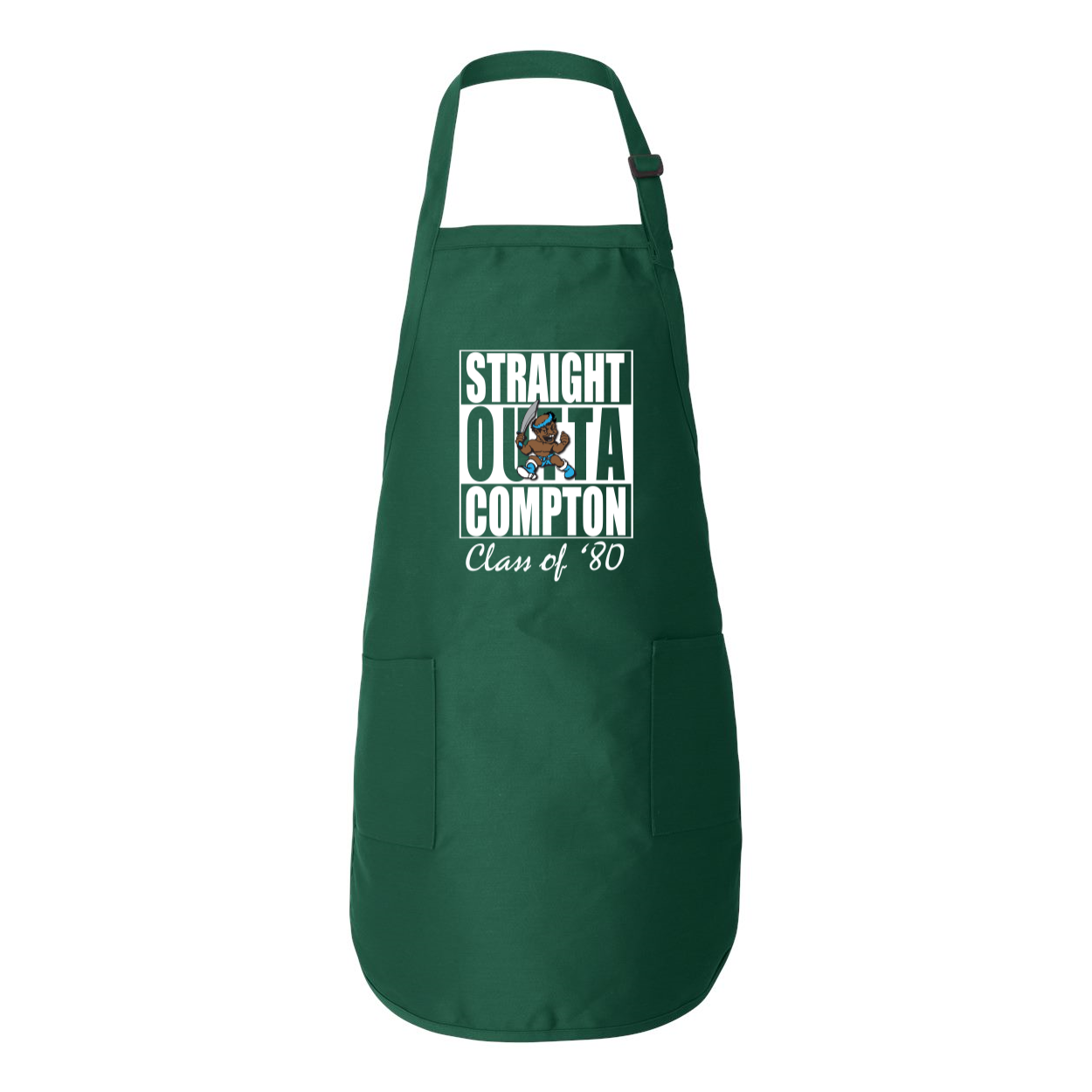 STRAIGHT OUTTA COMPTON '80 Full-Length Apron with Pockets - repcpt.com