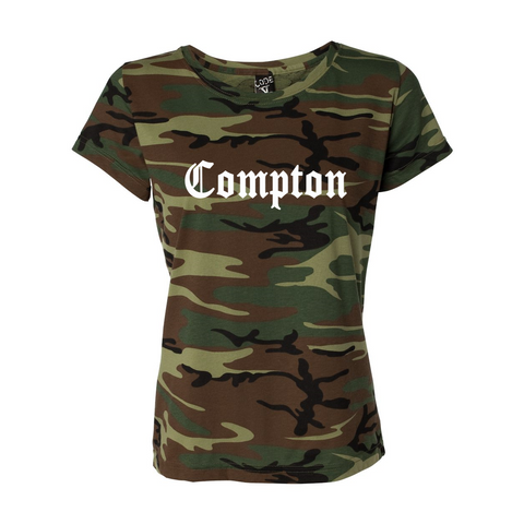 COMPTON Women's Camo Tee - repcpt.com