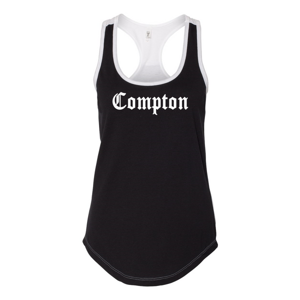 COMPTON Women's Ideal Colorblock Racerback Tank - repcpt.com