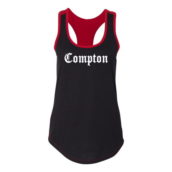 COMPTON Women's Ideal Colorblock Racerback Tank - repcpt.com