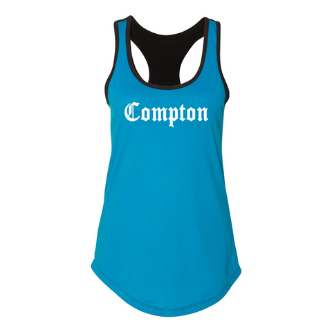 COMPTON Women's Ideal Colorblock Racerback Tank - repcpt.com