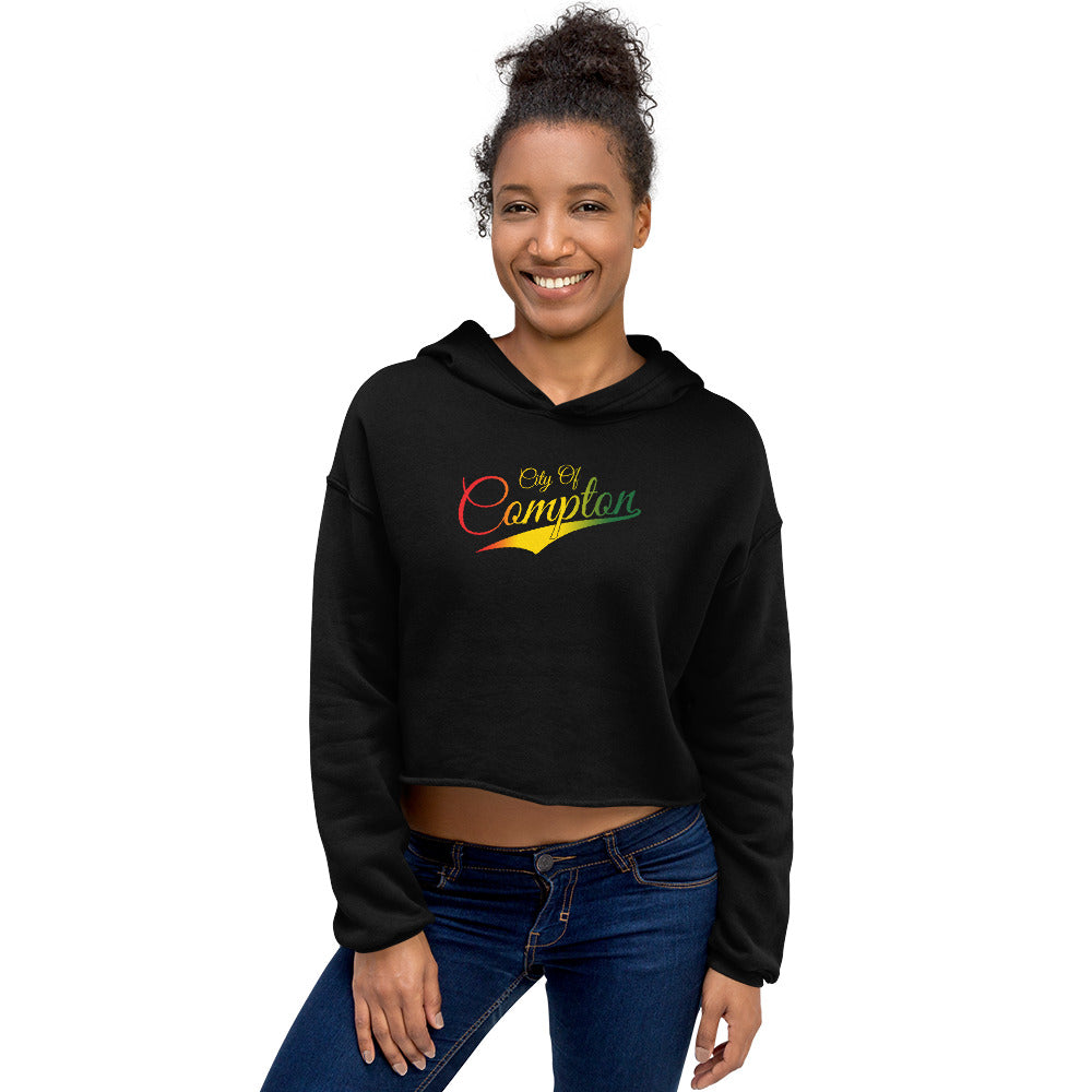 CITY OF COMPTON 1 LOVE Crop Hoodie